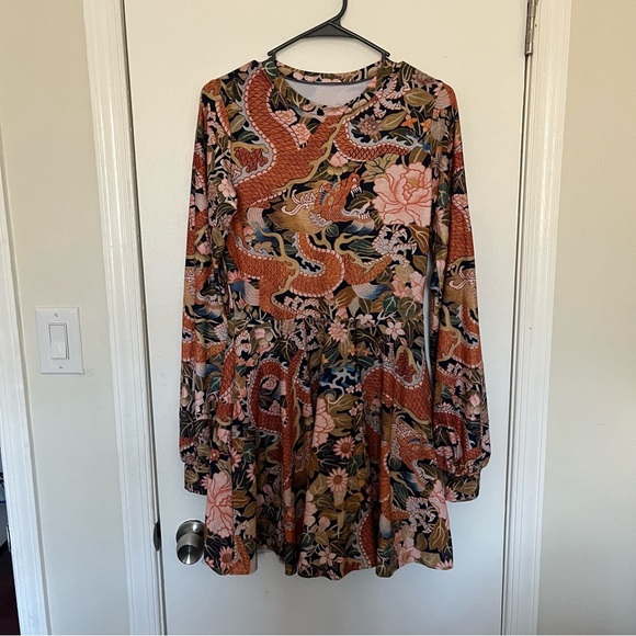 Imperial dragon bishop skater dress - limited edition (discontinued) - Picture 3 of 12